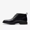 Aldwin Chukka boots i svart skinn for menn – Us