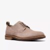 Aldwin Lace – grå Oxfords i semsket skinn for menn