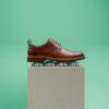Aldwin Lace, herreOxfords i tanfarget skinn