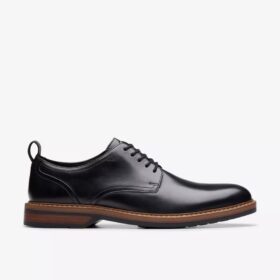 Aldwin Lace – sorte skinn-Oxfords for menn