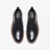 Aldwin Lace – sorte skinn-Oxfords for menn