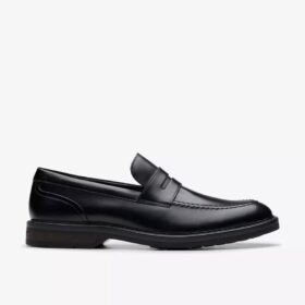 Aldwin Step loafers for menn i svart skinn