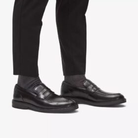Aldwin Step loafers for menn i svart skinn