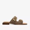 Ariany Bay flate sandaler med dyremønster for damer