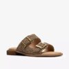 Ariany Bay flate sandaler med dyremønster for damer