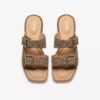 Ariany Bay flate sandaler med dyremønster for damer