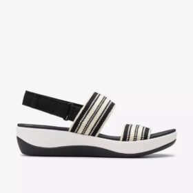 Arla Stroll svart flerfarget Cloudsteppers™-sandaler for damer