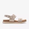 Arwell Glide Metallic kombinasjonsflate sandaler for kvinner