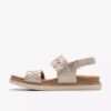 Arwell Glide Metallic kombinasjonsflate sandaler for kvinner