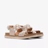 Arwell Glide Metallic kombinasjonsflate sandaler for kvinner