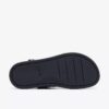 Arwell Glide svarte kombinasjonsflate sandaler for damer