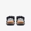 Arwell Glide svarte kombinasjonsflate sandaler for damer