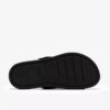 Arwell Step flate sandaler i svart skinn for damer