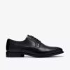 Bowburn Lace – svart skinn-Oxford for menn