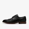 Bowburn Tip-Oxfords i svart skinn for menn