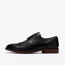 Bowburn Tip-Oxfords i svart skinn for menn