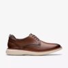 Brantin Plain mørkebrune skinn-Oxfords for menn