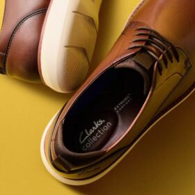 Brantin Plain mørkebrune skinn-Oxfords for menn