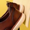 Brantin Plain mørkebrune skinn-Oxfords for menn