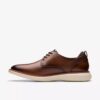 Brantin Plain mørkebrune skinn-Oxfords for menn