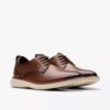 Brantin Plain mørkebrune skinn-Oxfords for menn