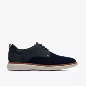 Brantin Plain Navy strikket derby-sko for menn