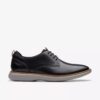 Brantin Plain – sorte skinn-Oxfords for menn