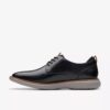 Brantin Plain – sorte skinn-Oxfords for menn