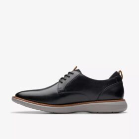 Brantin Plain – sorte skinn-Oxfords for menn