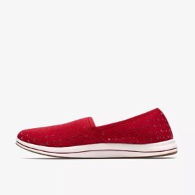 Breeze Lily Cherry slip-ons for damer