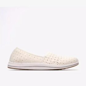 Breeze Lily hvite Slip-ons for kvinner