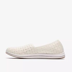 Breeze Lily hvite Slip-ons for kvinner