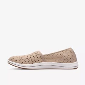 Breeze Lily Light Taupe slip-ons for damer