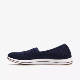 Breeze Lily Navy slip-ons for kvinner