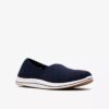 Breeze Lily Navy slip-ons for kvinner