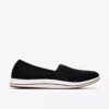 Breeze Lily svarte Slip-ons for damer