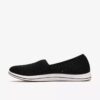 Breeze Lily svarte Slip-ons for damer