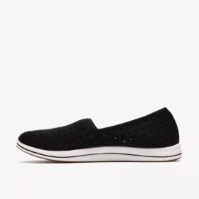 Breeze Lily svarte Slip-ons for damer