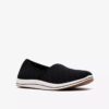 Breeze Lily svarte Slip-ons for damer