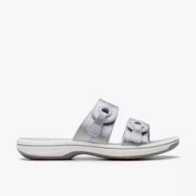 Breeze Maye Silver flate Cloudsteppers™-sandaler for kvinner