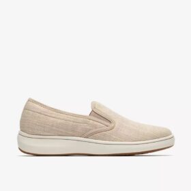 Breeze Sky Zoe Sand Canvas Slip-ons for kvinner