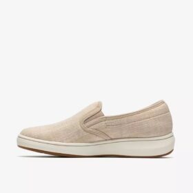 Breeze Sky Zoe Sand Canvas Slip-ons for kvinner