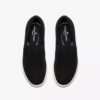 Breeze Sky Zoe – svarte Slip-ons i canvas for damer