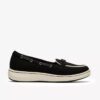 Breezesky Bay Loafers i svart kanvas for damer