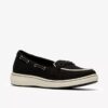 Breezesky Bay Loafers i svart kanvas for damer
