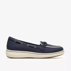 Breezesky Bay Navy Canvas-Loafers for damer