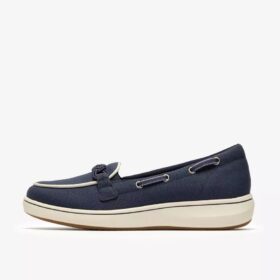 Breezesky Bay Navy Canvas-Loafers for damer