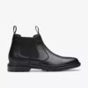 Burchill Chelsea boots i svart skinn for menn