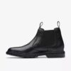 Burchill Chelsea boots i svart skinn for menn