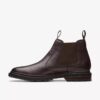 Burchill up Chelsea boots i mørkebrunt skinn for menn